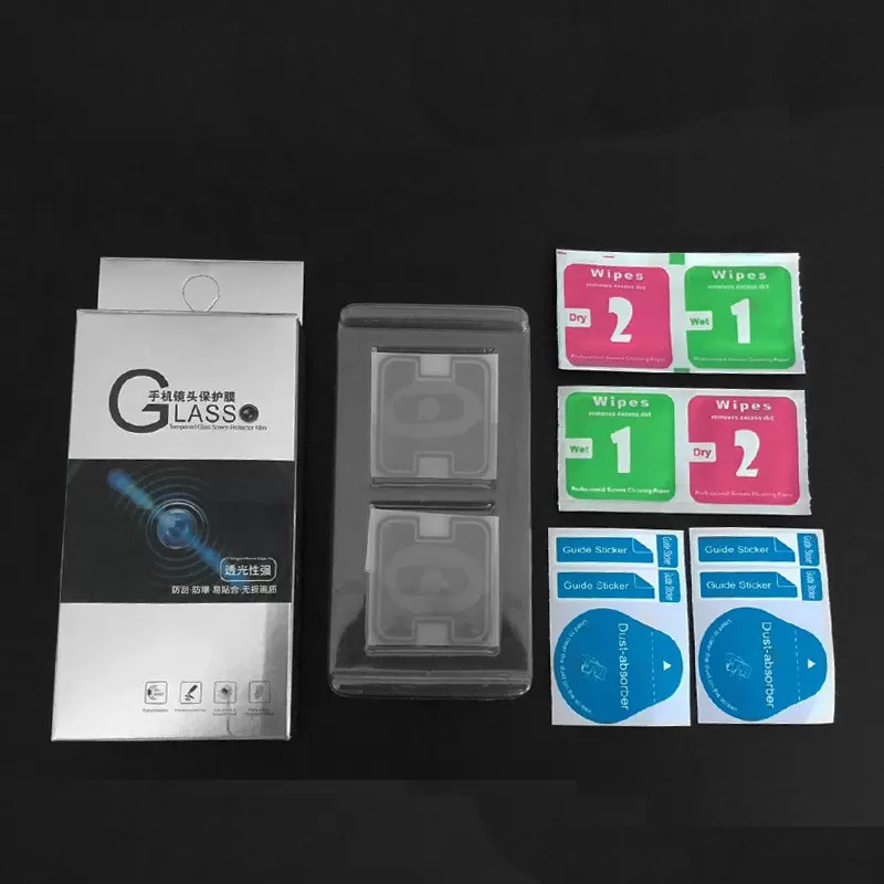 INF 2-pack Linsskyddskompatibelt med Xiaomi 6X - Transparent Fiberglas, HD, Fingeravtrycksbeständig, Explosionsskyddad Xiaomi 6X