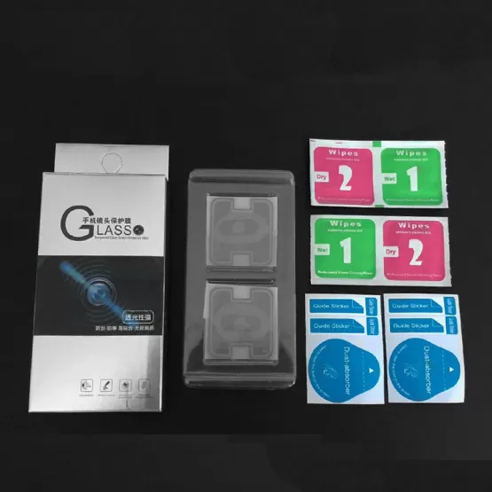 INF 2-pack Linsskyddskompatibelt med Redmi Note 6 Pro, 2x Basplattor, Premium Pappersask, Transparent Fiberglas Redmi Note6 Pro