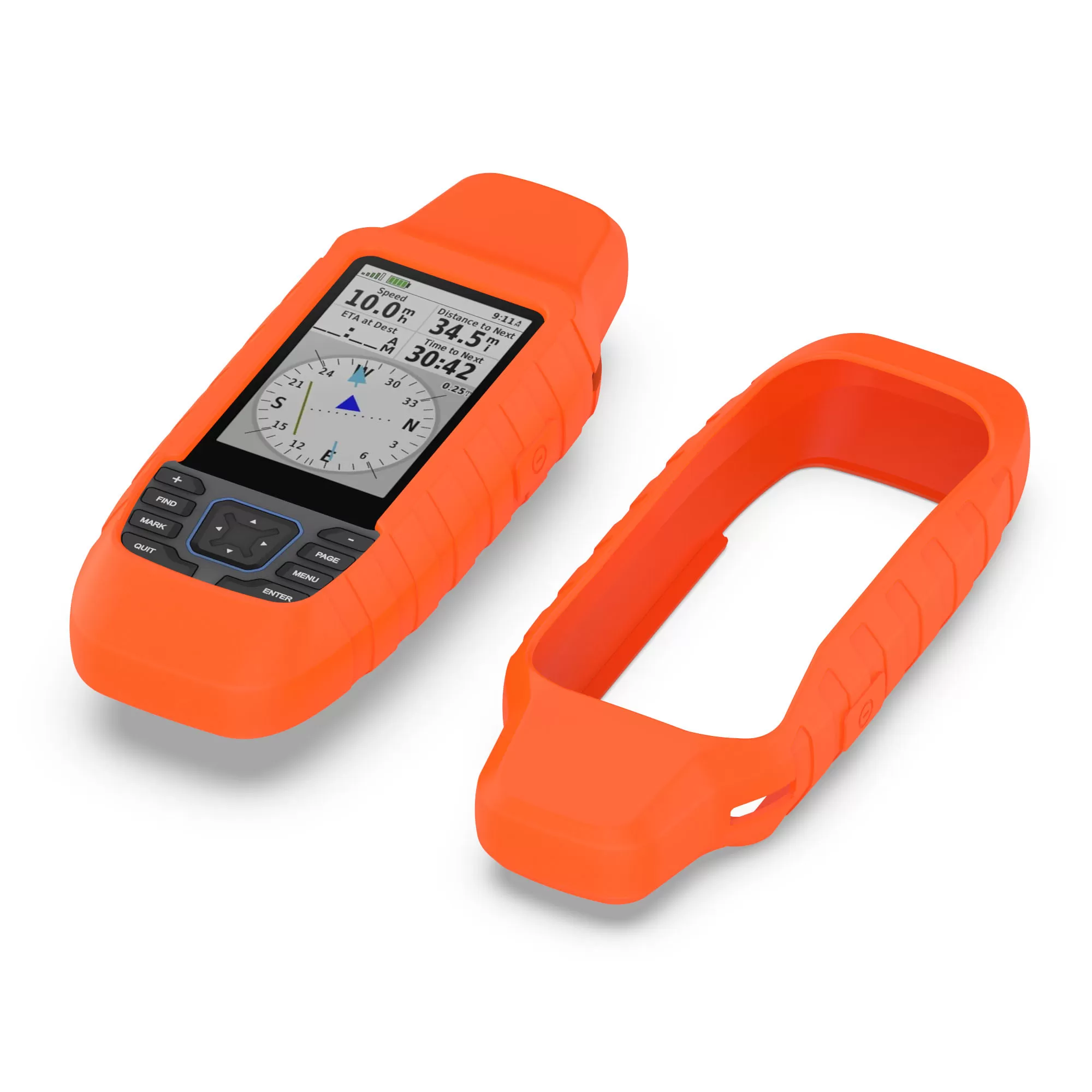 INF Garmin GPSMAP 79S/79SC Silikonskyddsfodral Orange