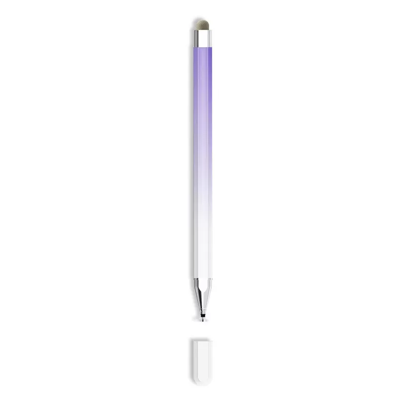 INF Vit-Lila Gradient 2-i-1 Kapacitiv Stylus Penna