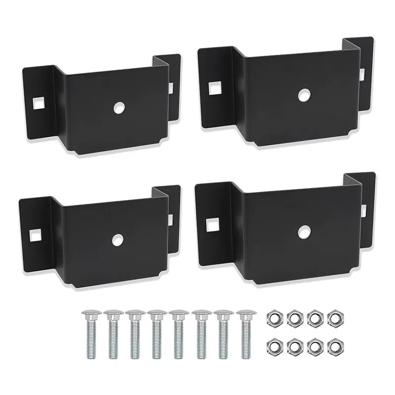 INF Trailer Stake Pocket Bracket Kit for Flatbed Truck 4 Pack