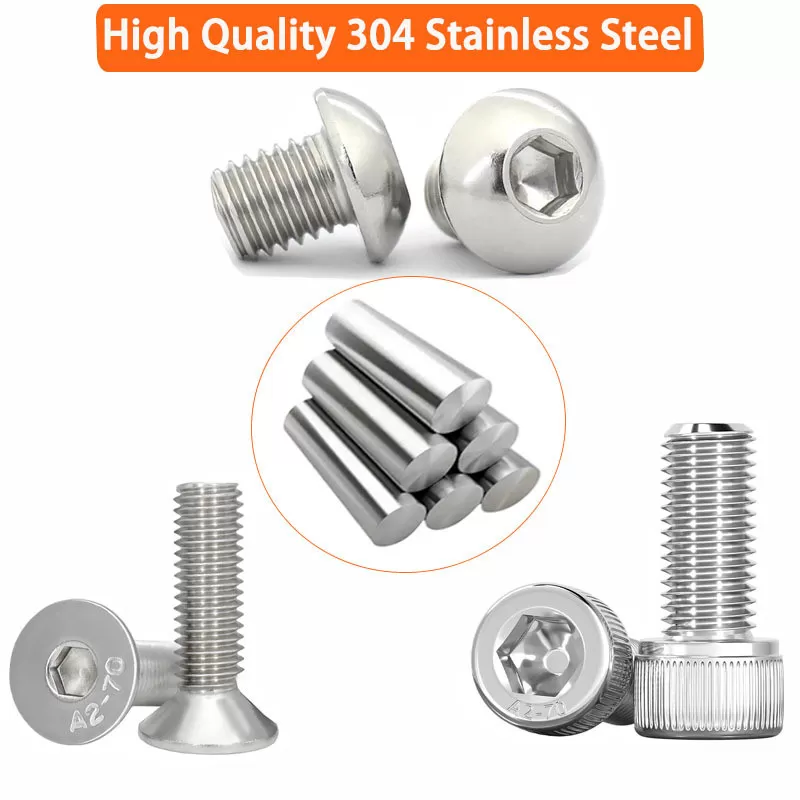 INF 660 st Rostfritt Stål Mutter Bricka Bult Sortimentset