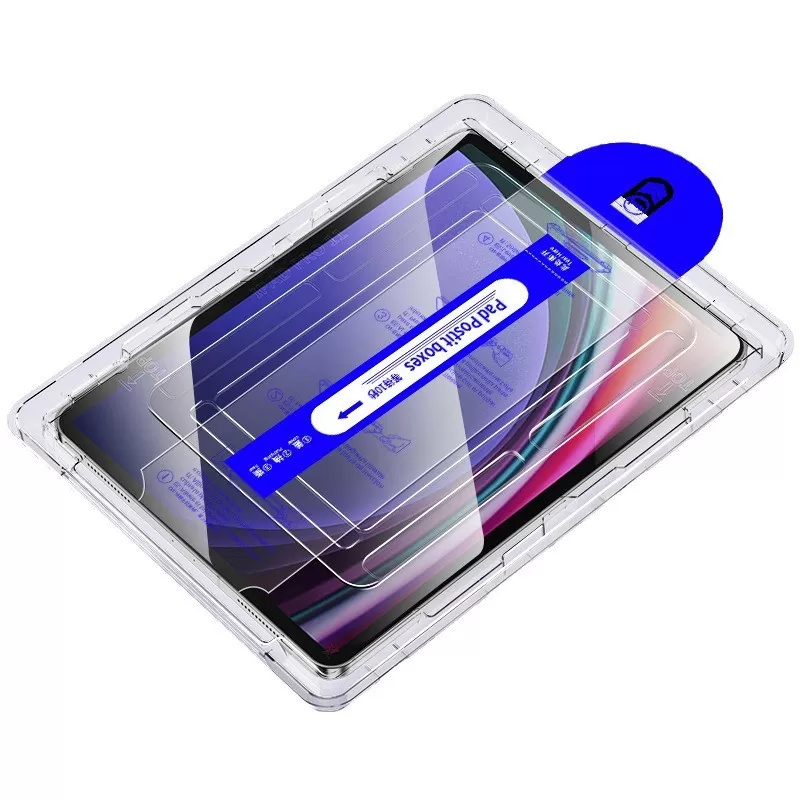 INF Samsung Galaxy Tab S8 Plus (12,4 tum) skärmskydd i härdat glas med dammfri installation