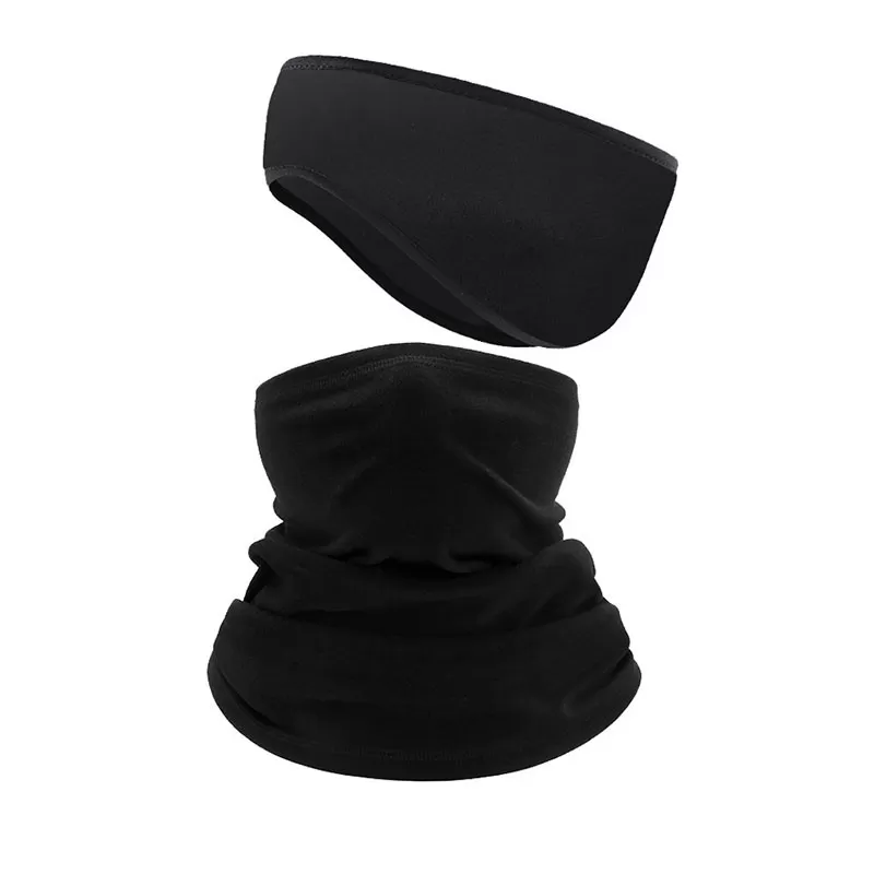 INF Termisk öronvärmare & multifunktionell nackvärmare 2-delad set Svart