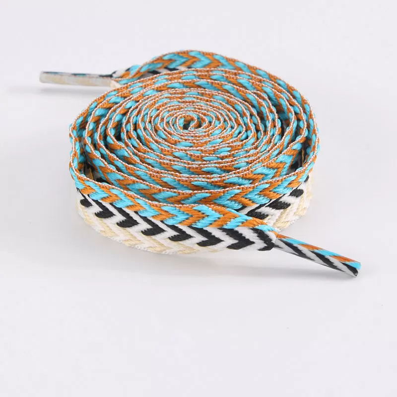 INF Platta Skosnören - 2 par Flerfärgad