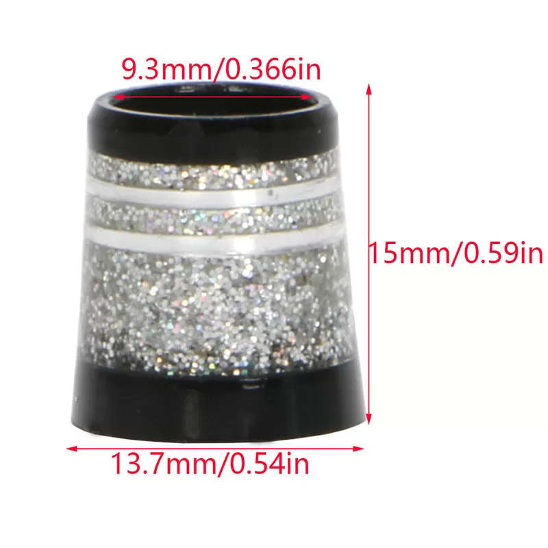 INF Golf Iron Ferrules - Set med 6 st Silver