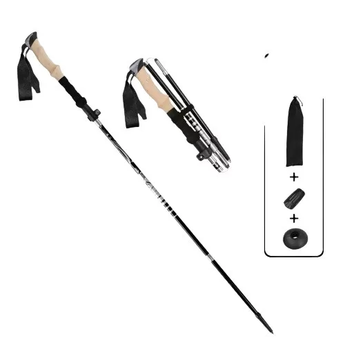 INF Ultralätt hopfällbar gångstav - 5-sektioner 33-125 cm
