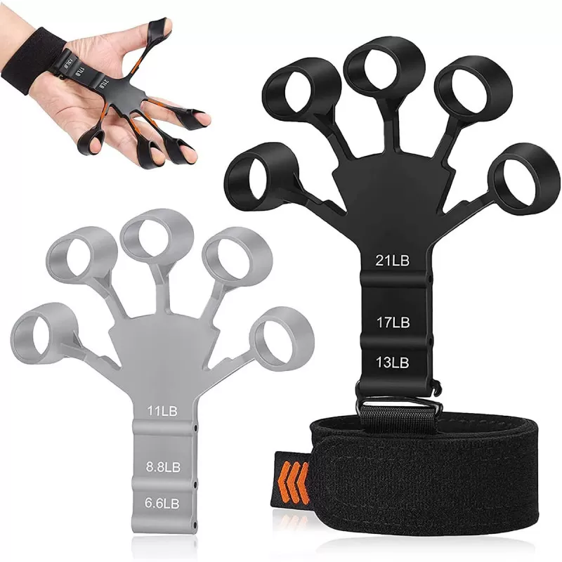 INF Fingertränare med 6 olika motstånd 2-pack