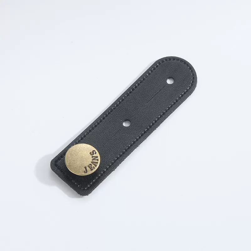 INF Läderbältesförlängare, 5-pack justerbar midjeförlängare för byxor och jeans Svart