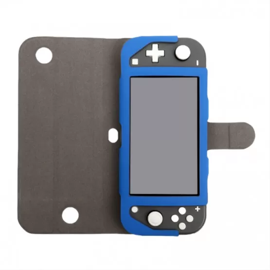INF Nintendo Switch Lite-fodral, skyddande skal i PU-läder Blå
