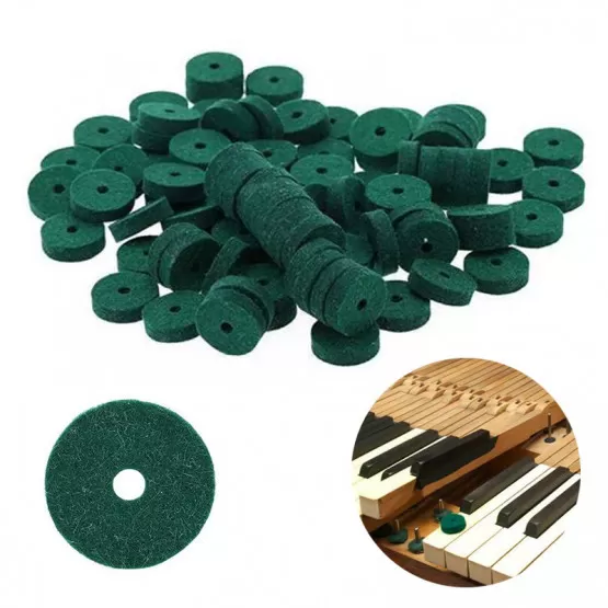 INF Set med 90 gröna filtkuddar för piano
