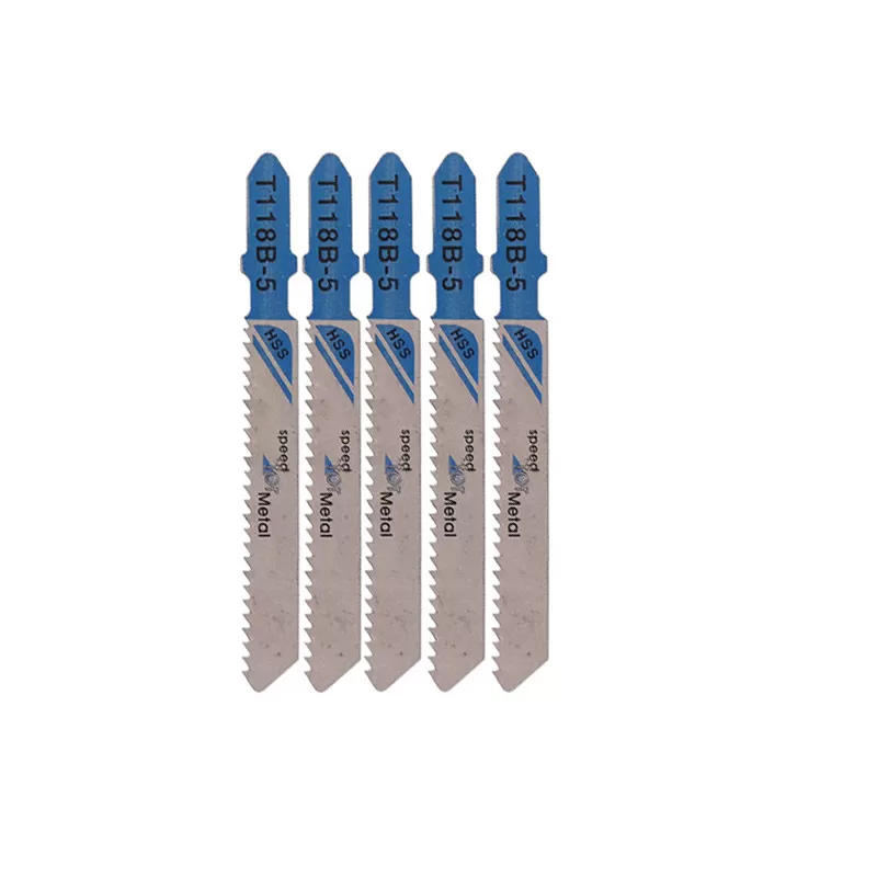 INF Träsågblad 118B kompatibelt med högkolstål, 5-pack kurvsågblad för trä och tunn metallskärning Model 5