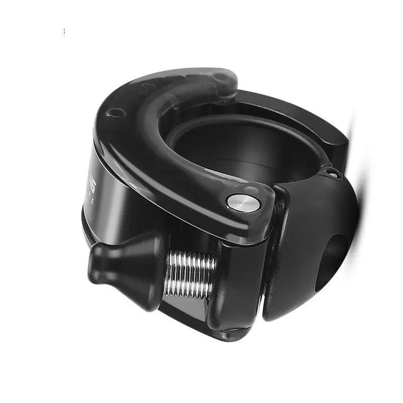 INF Conch Style Hidden Bicycle Bell - Loud and Clear Sound Transparent+svart