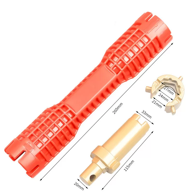 INF Multifunktionell diskbänksnyckel: Installationsverktyg för kran och diskbänk