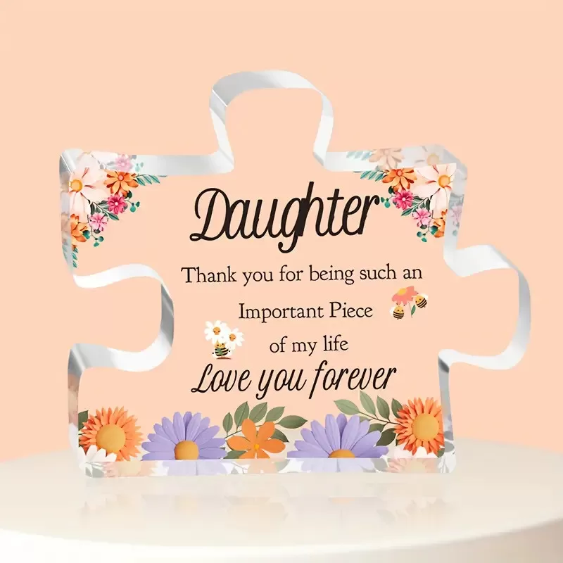 INF Transparent Akryl Skrivbordsdekoration - Heminredning, Gåva till Familj & Vänner F