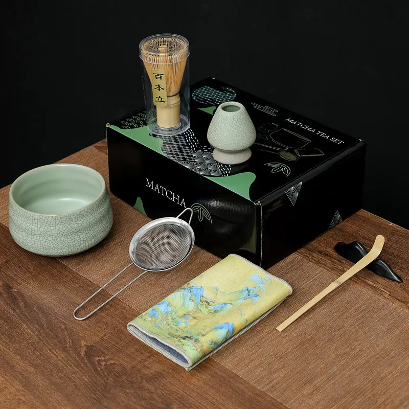 INF Matcha Visp Set CT Sju Delar - Ljusgrön Glasyr