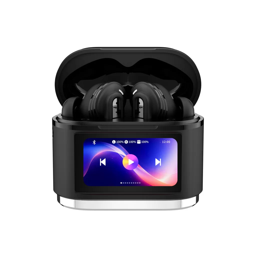 INF BD2 Svarta Bluetooth-hörlurar: Smart Touch & Brusreducering
