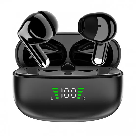 INF SP9X Svarta Bluetooth-hörlurar: Brusreducering & Lång Livslängd