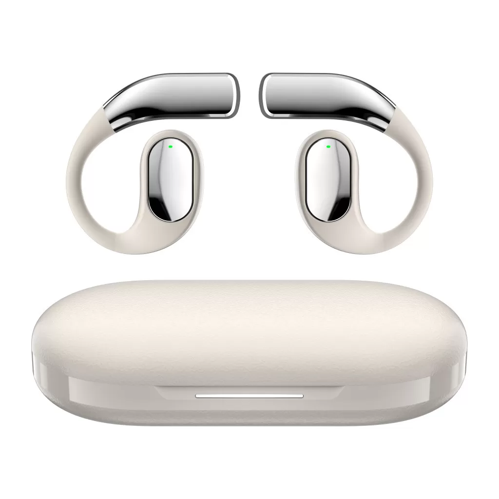 INF SP39 Elektropläterade Bluetooth-hörlurar - Öppen öra-design Vit