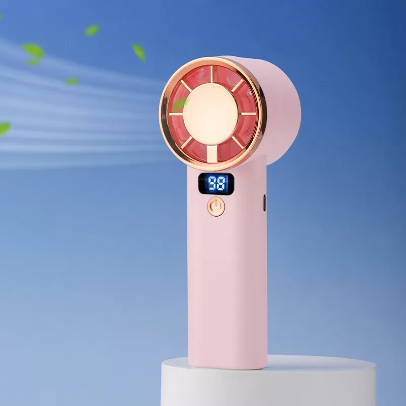 INF Mintgrön handhållen fläkt: Portabel kylning med lång batteritid Rosa