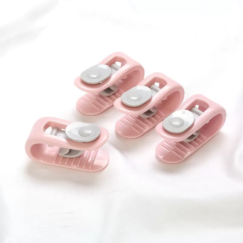 INF Tumsnäppsfäste för täcken (8-pack) Rosa