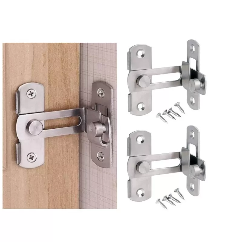 INF Dörrspärr låsregel 90 grader rostfritt stål Storlek L