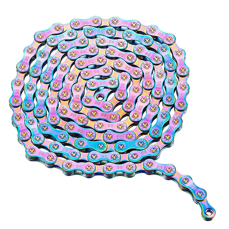 INF Regnbågs cykelkedja för mountainbikes 8-växlad kedja