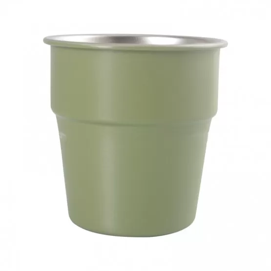 INF Campingölmugg 300ml Enkellager Rostfritt Stål Grön