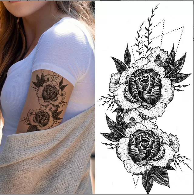 INF Paket med 6 ark tillfälliga tatueringar 1