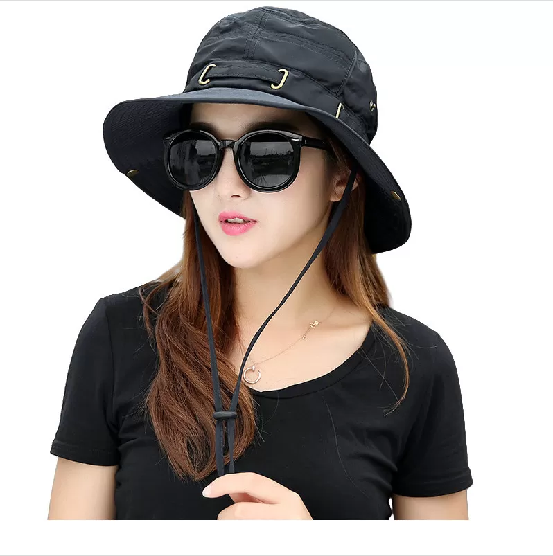 INF Dam Solhatt för Friluftsliv - Andningsbar & Hopfällbar Fiskehatt