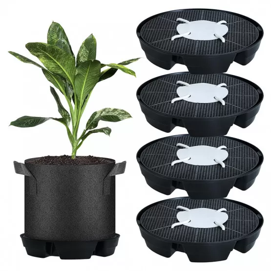 INF Självbevattnande växtbricka set för inomhusväxter (4-pack)