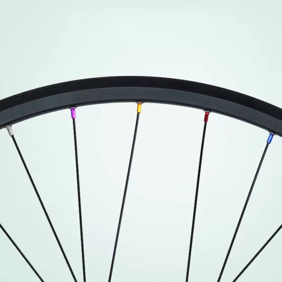 INF Anodiserade ekernipplar i aluminiumlegering för cykelhjul Blå