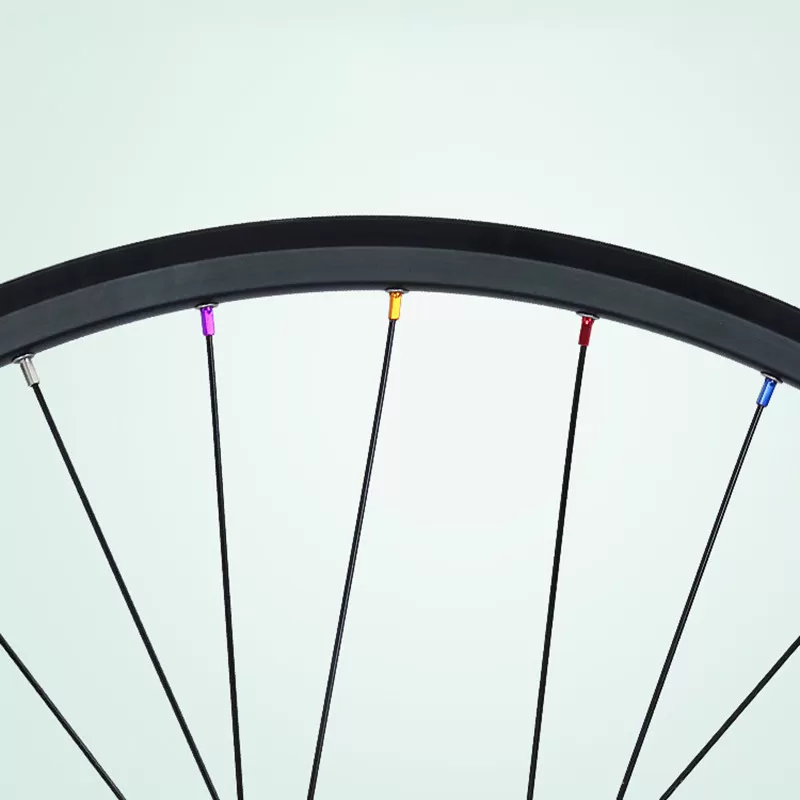 INF Anodiserade ekernipplar i aluminiumlegering för cykelhjul Blå