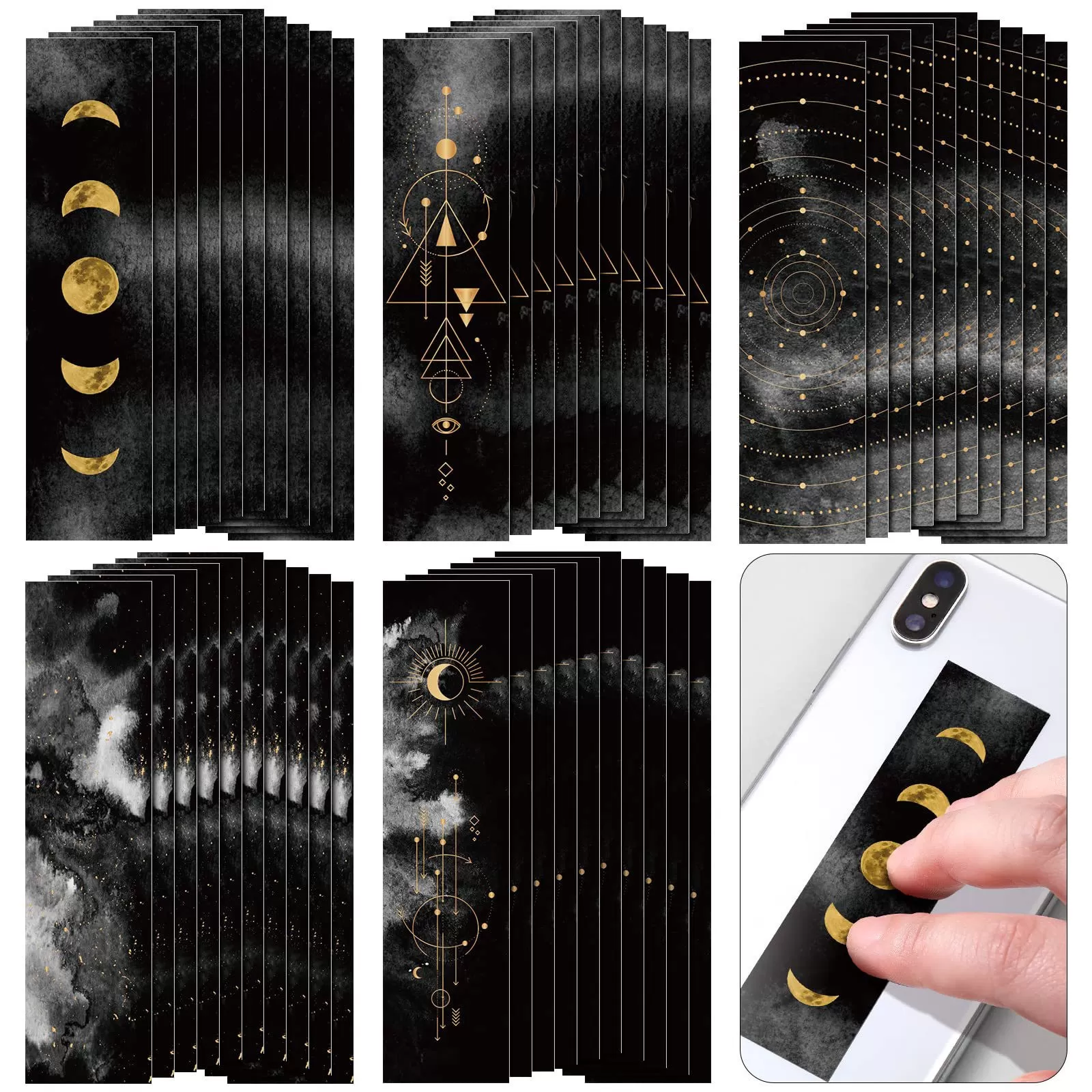 INF Bohemian Diamond Texture Lugnande Klistermärken - 5-pack