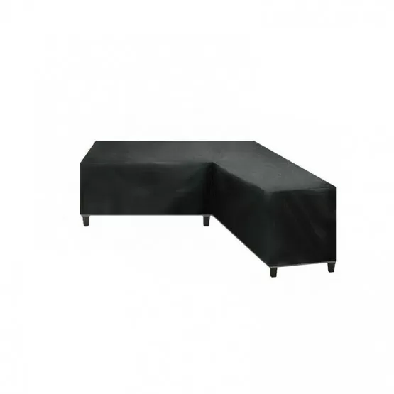 INF V-formad möbelöverdrag för uteplats 300x300x98cm - Svart Oxford