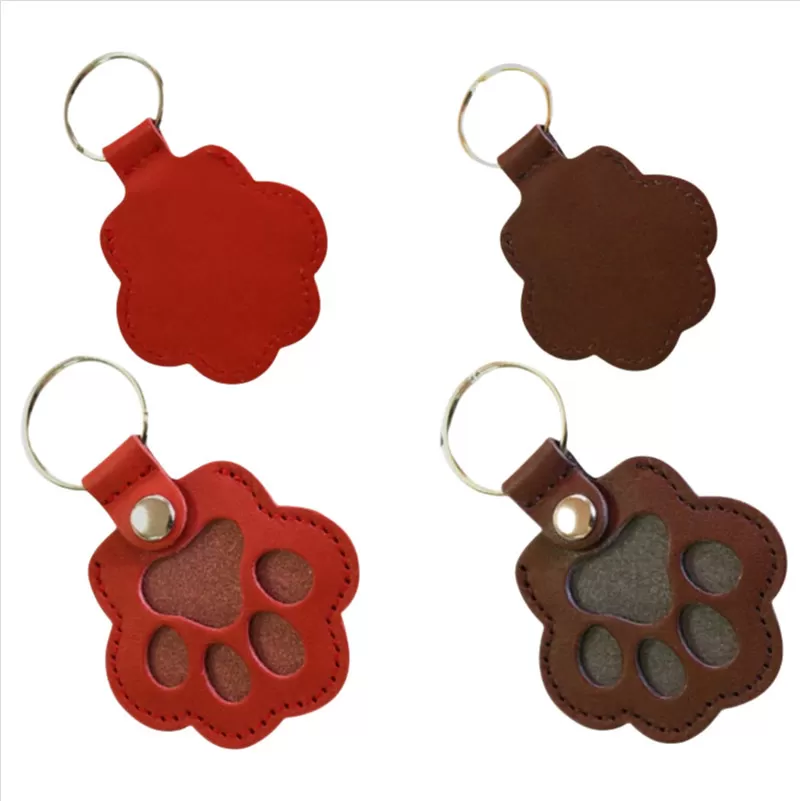 INF Nyckelring med tassavtryck för husdjursminnen (2-pack)