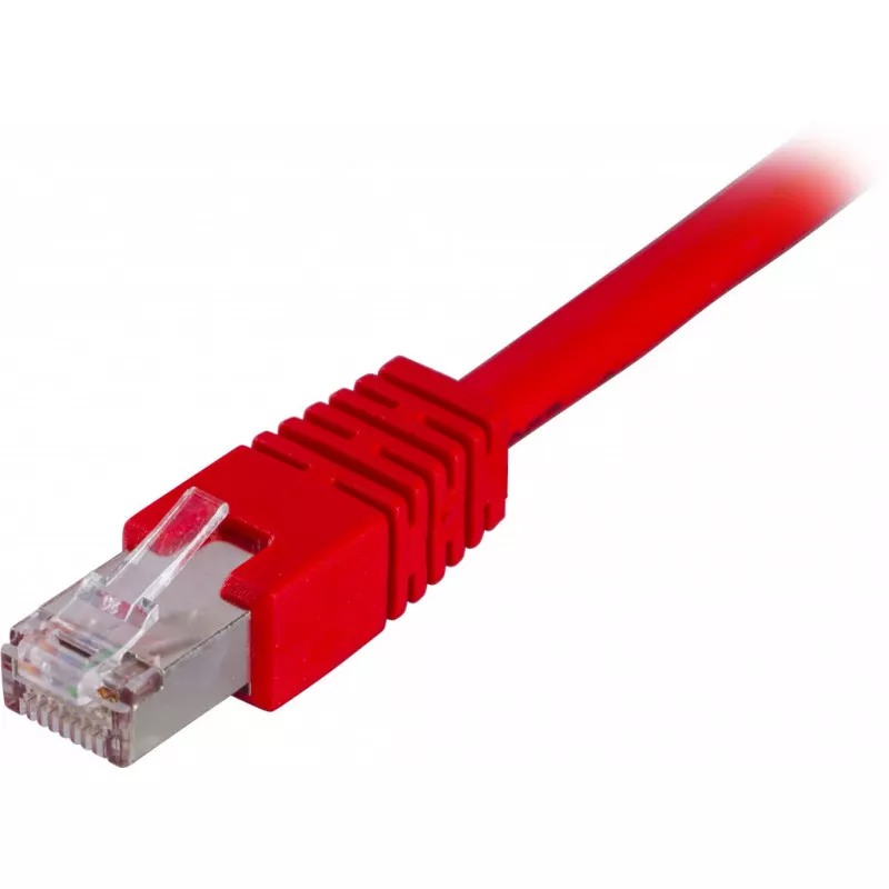 deltaco F/UTP Cat6 patch cable 5m, red