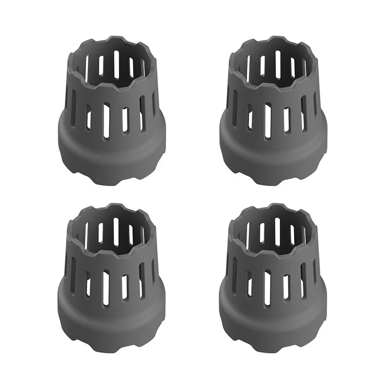 INF 4-pack silikonavställningsställ för koppar, köksbänksarrangör för glas, muggar och flaskor Grå