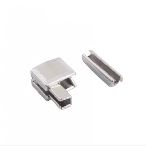INF Silver Zipper Top & Bottom Stops (10 Set) - Storlek 5
