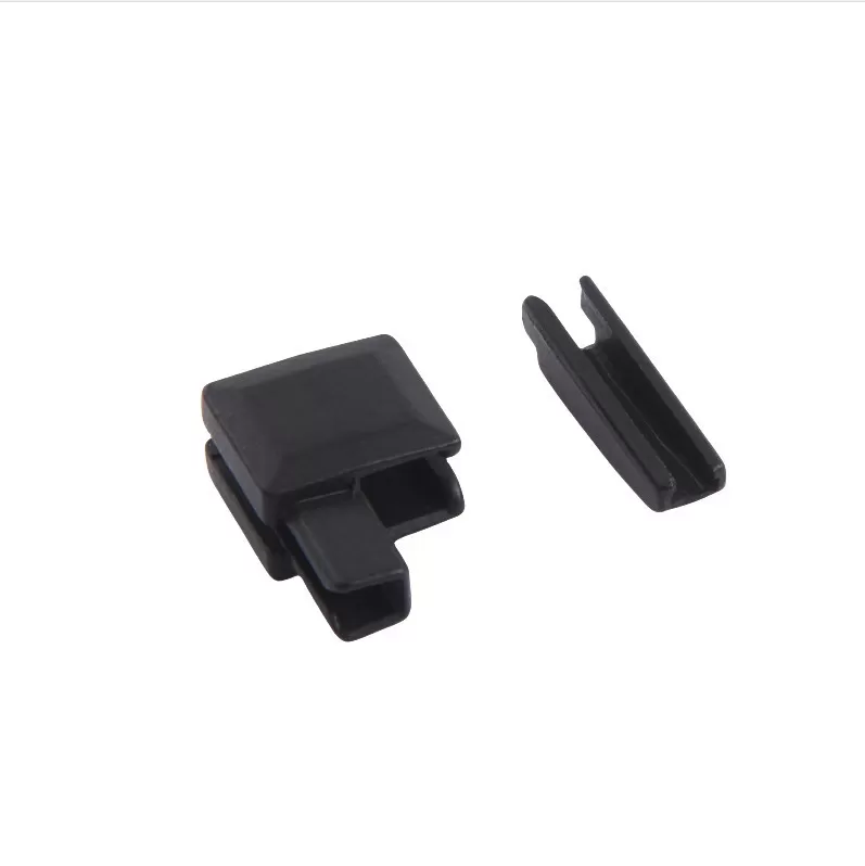 INF Svarta dragkedjeskjutreglage - 10 st, Storlek 10, Övre och nedre stopp