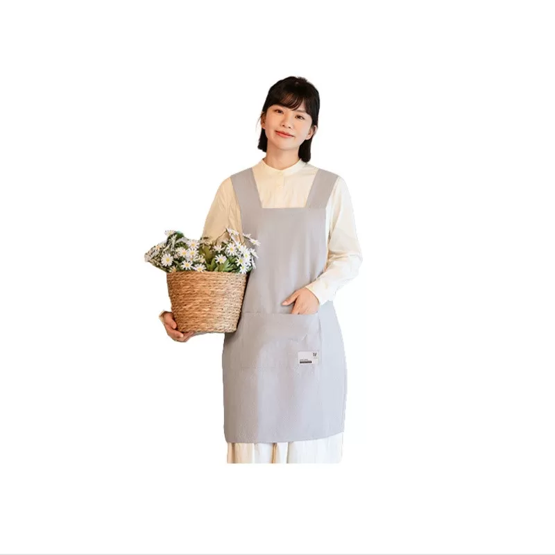 INF Bomulls Barista Förkläde med Fickor - Vattentätt Café Förkläde för Damer Herr