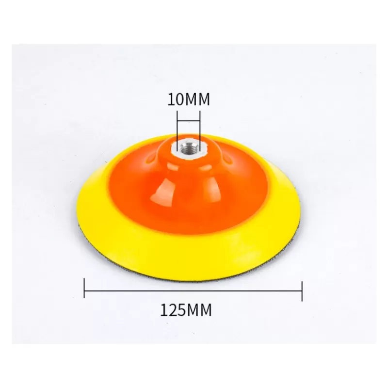 INF 5 tum 125 mm slipskiva med 10 hål - PU & nylon kardborreband