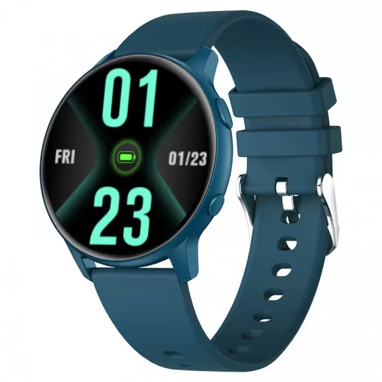 INF Snygg MX1 Smartwatch: Bluetooth-samtal och träningsspårning Blå