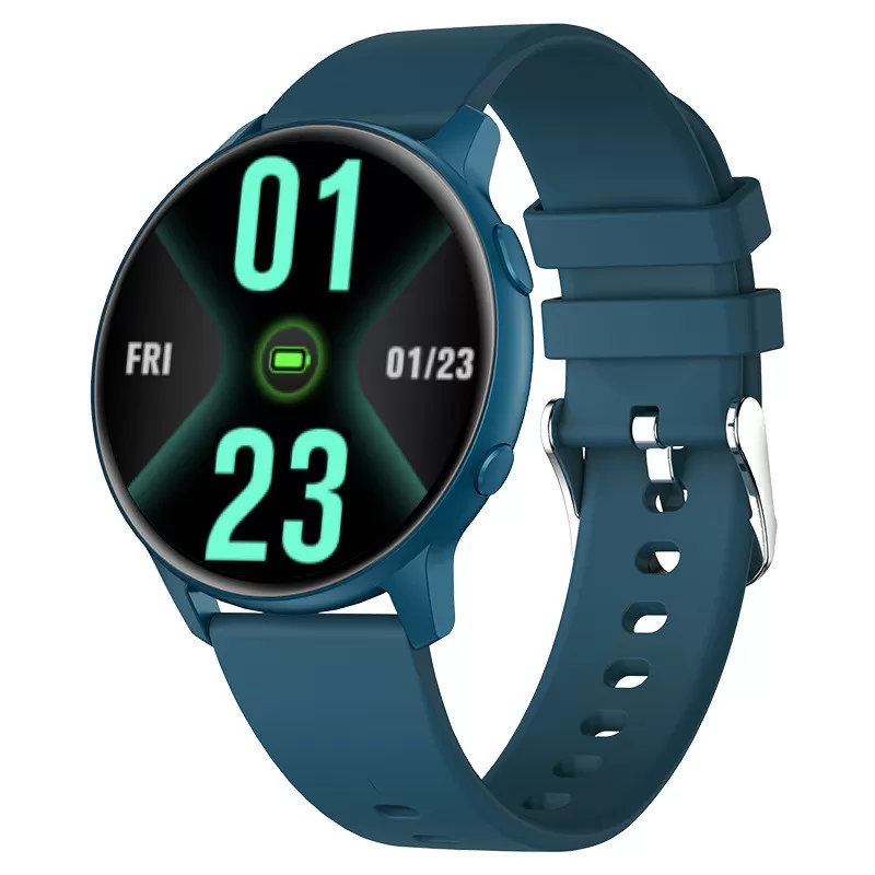 INF Snygg MX1 Smartwatch: Bluetooth-samtal och träningsspårning Blå