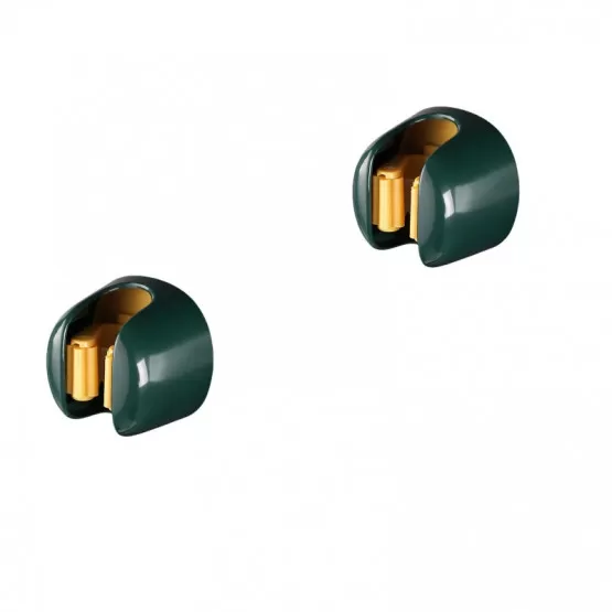 INF Väggmonterad mopp- och kvastorganisatör - 2-pack Grön