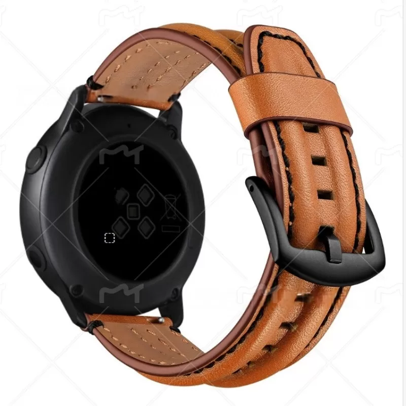 INF Premium läderrem för Samsung Galaxy Watch4 Classic Brun