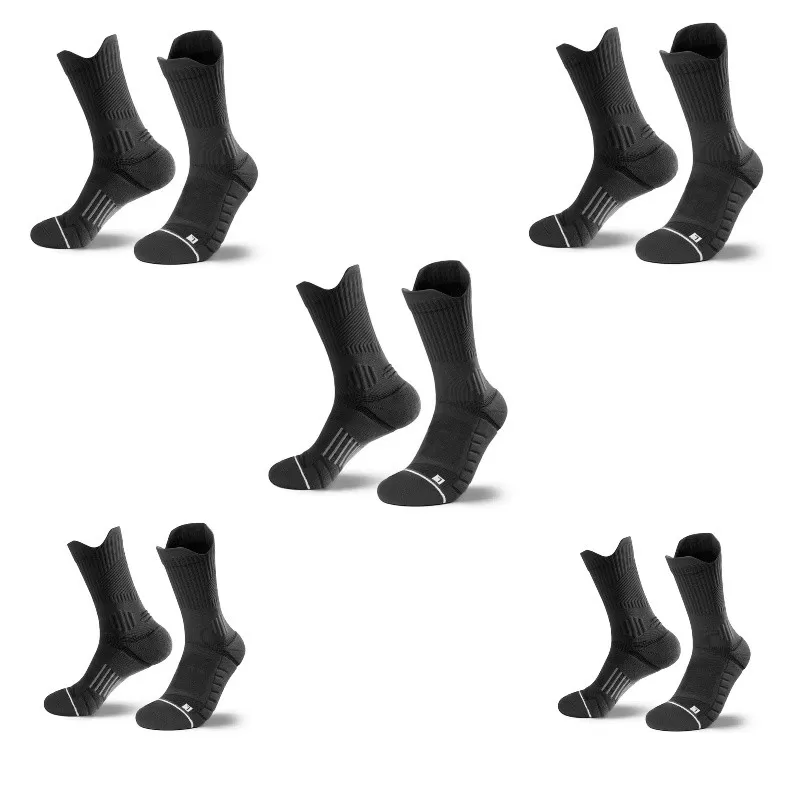 INF Professionella basketstrumpor 5 par - Halkfria och stötdämpande