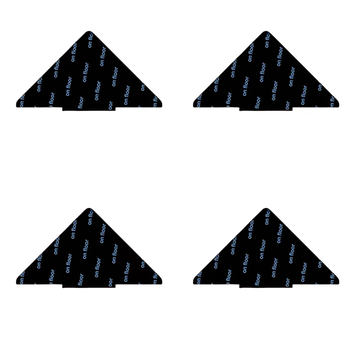 INF Säkra dina mattor: 2 mm svarta halkskydd för mattor (4-pack)