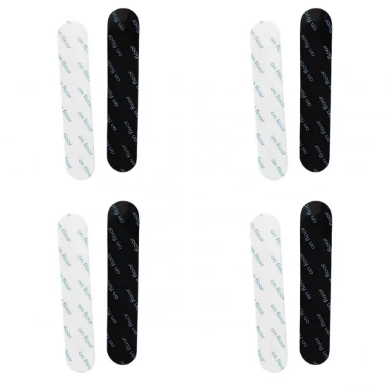 INF Halkfria Mattgrepp - 2 mm Tjocka, Svarta, 4-Pack