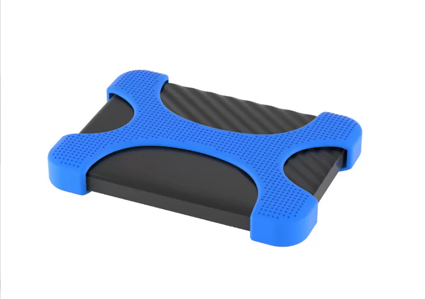 INF Skyddande silikonfodral för 2,5-tums hårddisk (2-pack) Blå